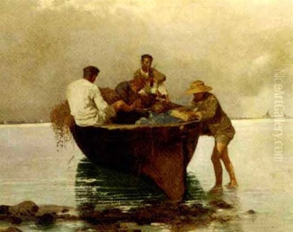 In From The Catch Oil Painting by John (Giovanni) Califano