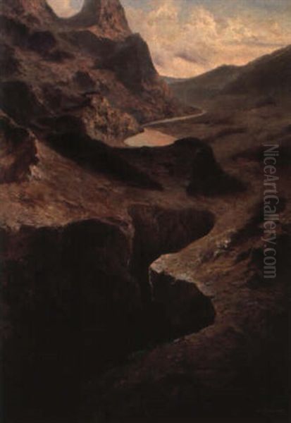 Grand Canyon, Near Yellowstone Oil Painting by John (Giovanni) Califano