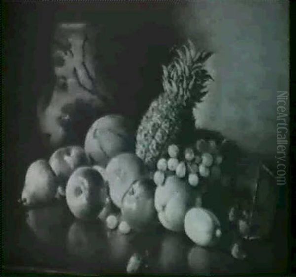 Still Life With Fruit Oil Painting by John (Giovanni) Califano