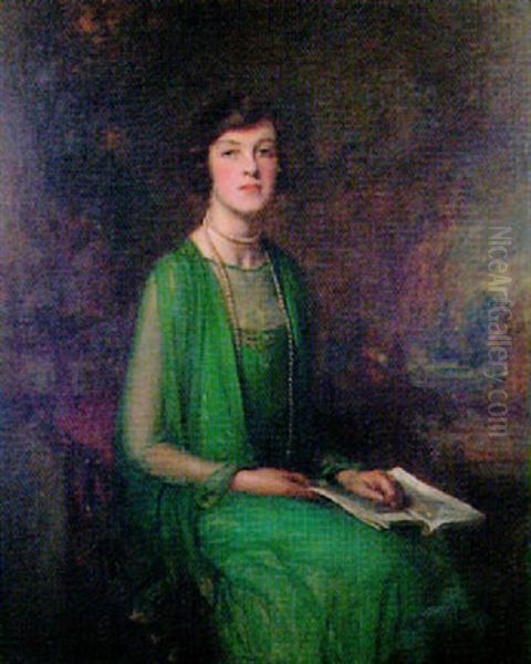 Miss Bridget Lutyens Oil Painting by Lance Calkin