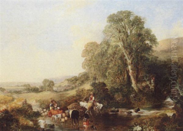 To Market Oil Painting by Augustus Wall (Sir.) Callcott