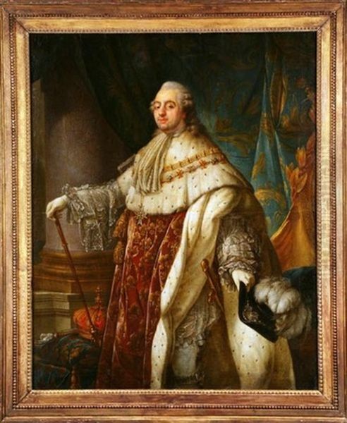 Portrait De Louis Xvi En Costume De Sacre Oil Painting by Antoine-Francois (Calet) Callet