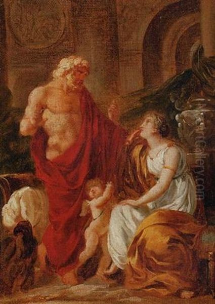 Jupiter And Ceres Oil Painting by Antoine-Francois (Calet) Callet