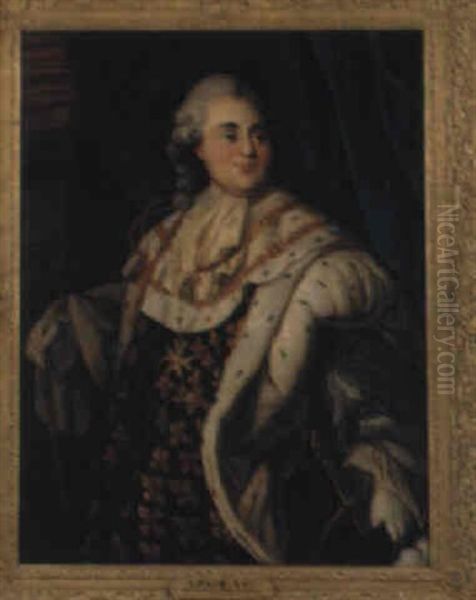 Portrait Of Louis Xvi Oil Painting by Antoine-Francois (Calet) Callet