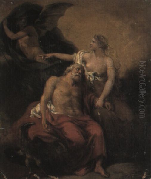 Jupiter Et Ceres Oil Painting by Antoine-Francois (Calet) Callet