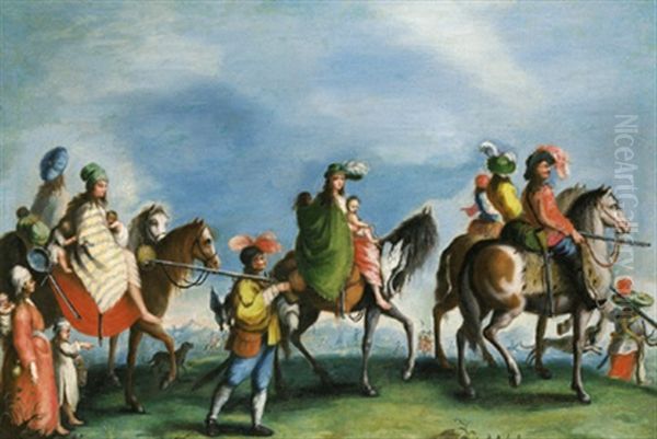 Die Zigeuner Unterwegs Oil Painting by Jacques Callot