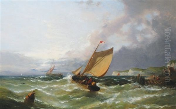 Stormy Seas Oil Painting by John Callow