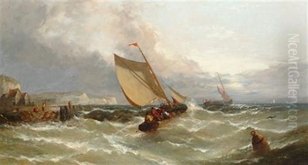 Off To The Fishing Grounds Oil Painting by John Callow