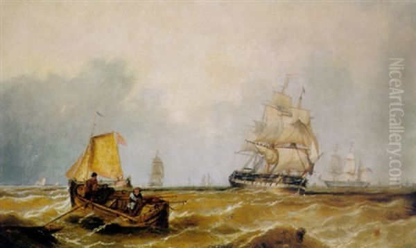 The Mouth Of The Thames Oil Painting by John Callow