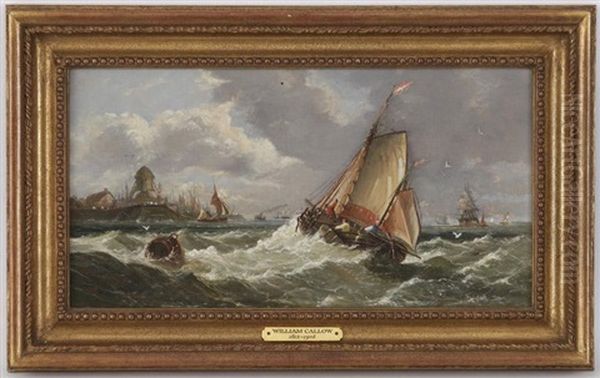 Tempete Au Large Du Port Oil Painting by William Callow