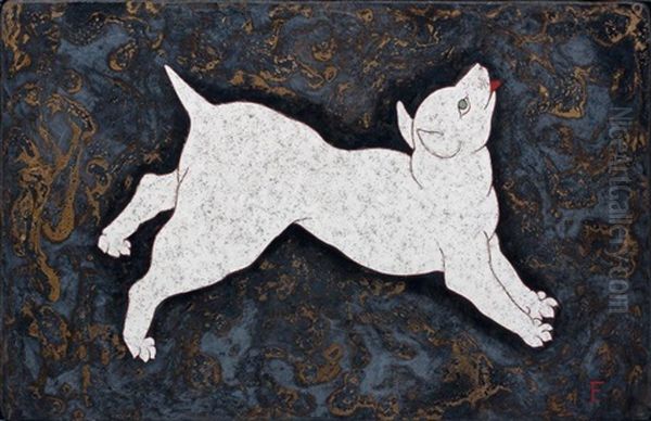 Le Chien Blanc Oil Painting by Speranza Calo-Seailles