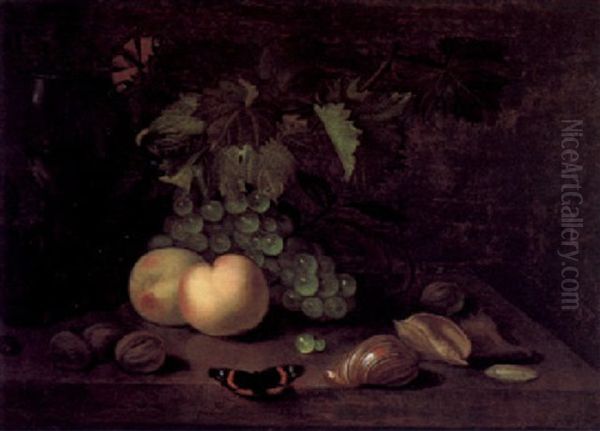 Stilleben Von Fruchten Oil Painting by Abraham Van Calraet