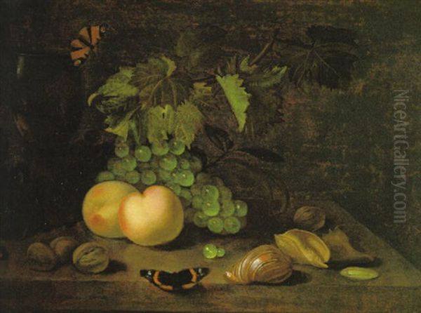 Stilleben Von Fruchten Oil Painting by Abraham Van Calraet