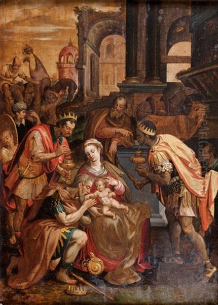 L'adoration Des Mages Oil Painting by Denys Calvaert