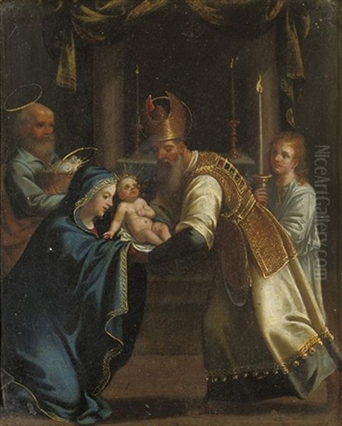 The Presentation In The Temple Oil Painting by Denys Calvaert