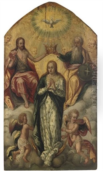 The Coronation Of The Virgin Oil Painting by Denys Calvaert