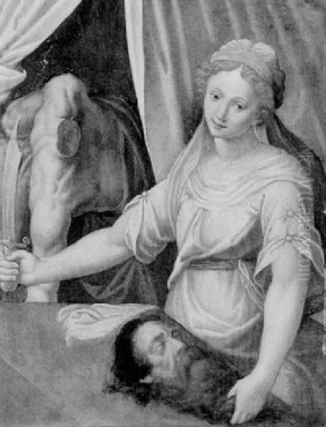 Judith Mit Dem Haupt Des Holofernes Oil Painting by Denys Calvaert