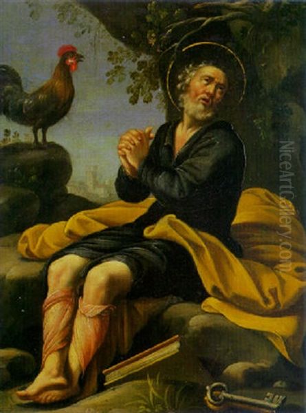 St. Peter Oil Painting by Denys Calvaert