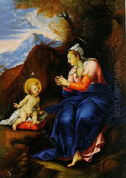 The Madonna Della Ghira Oil Painting by Denys Calvaert