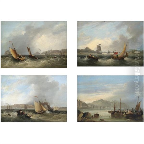 The Cinque Ports (+3 Others) Oil Painting by Frederick Calvert