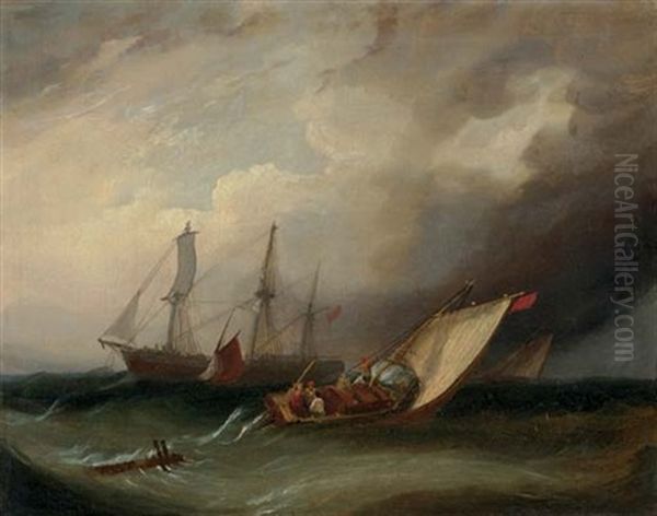 An Approaching Squall Oil Painting by Frederick Calvert