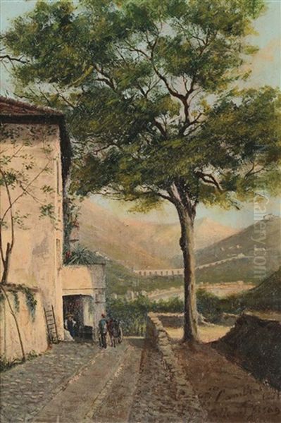 Valle Del Bisagno Oil Painting by Domenico Cambiaso