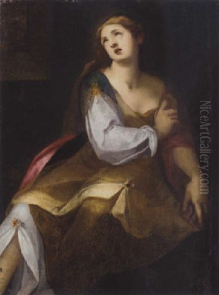 The Penitent Magdalene Oil Painting by Luca Cambiaso