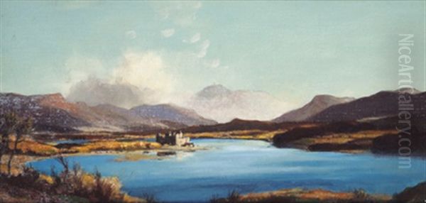 Blick Auf Kilchurn Castle, Loch Awe, Schottland Oil Painting by David Young Cameron