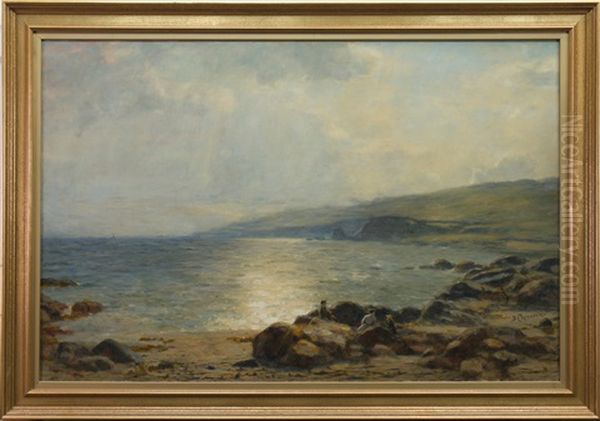 Sunlit Coast Oil Painting by Duncan Cameron