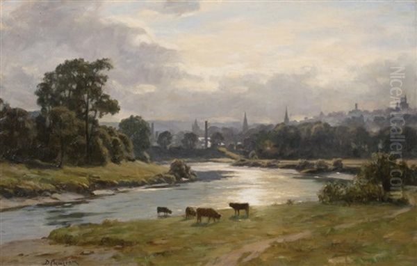 The Town Of Stirling Oil Painting by Duncan Cameron