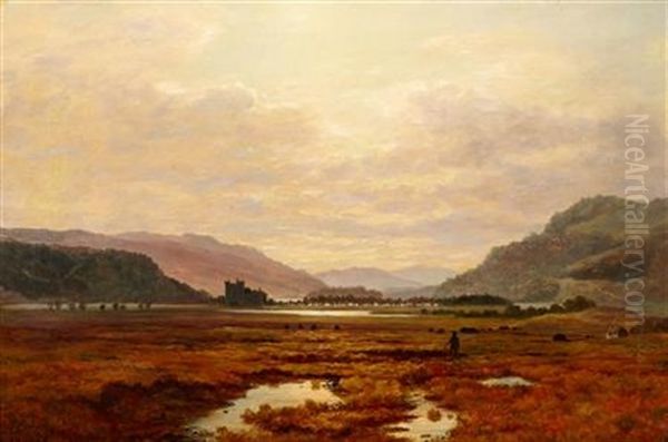 Castle In A Glen Oil Painting by Duncan Cameron