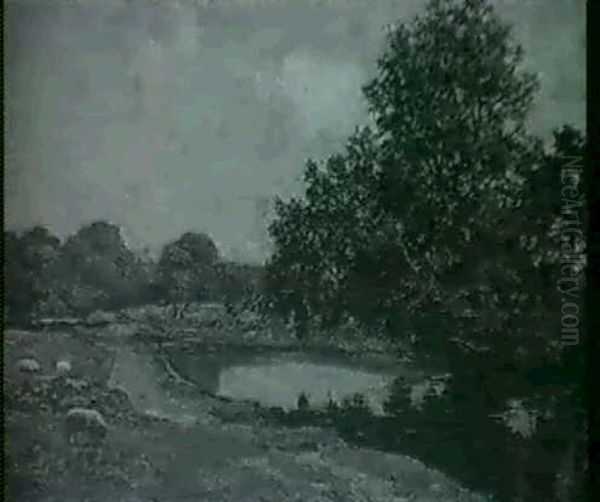 On The Esk At Musselburgh Oil Painting by Duncan Cameron