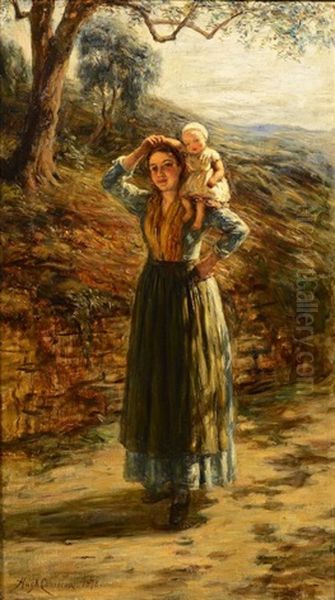 Woman And Child by Hugh Cameron