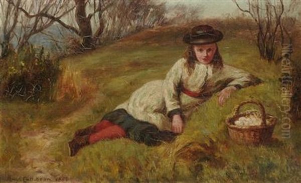 Gathering Mushrooms by Hugh Cameron