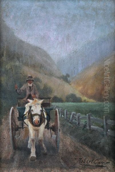 Driving The Cart Oil Painting by Robert Camm