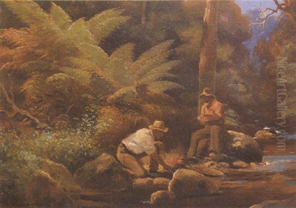 The Fossickers Oil Painting by Robert Camm