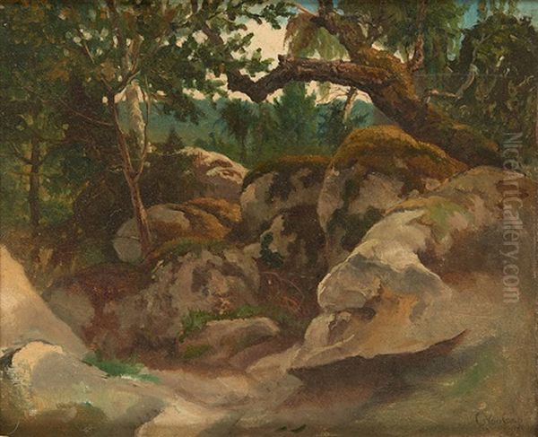 Rochers A Fontainebleau by Camille Van Camp