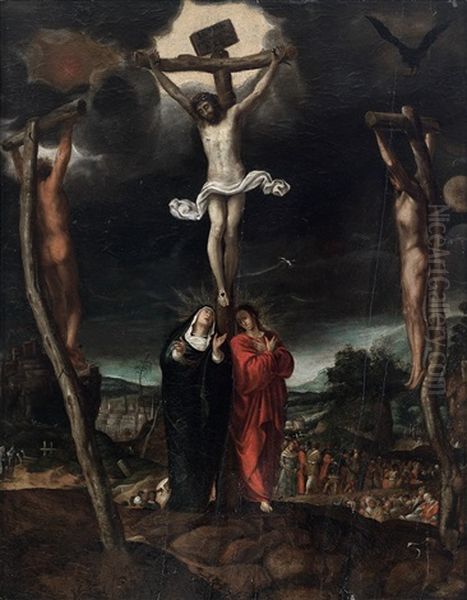 Calvario Oil Painting by Pedro Campana