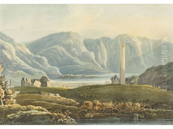 Glendalough Oil Painting by John Henry Campbell