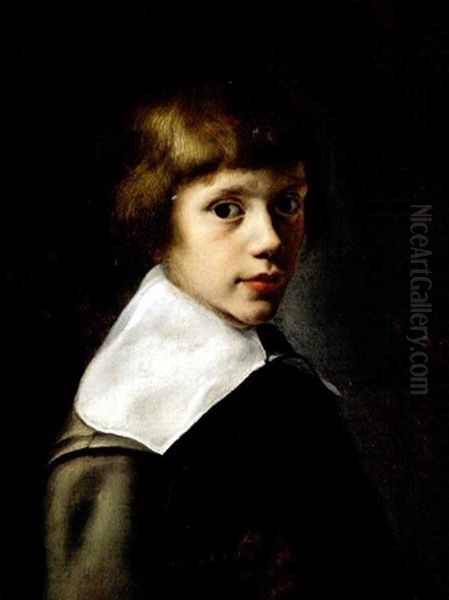 Portrait Of A Boy In Cromwellian Costume Oil Painting by Jacob van Campen