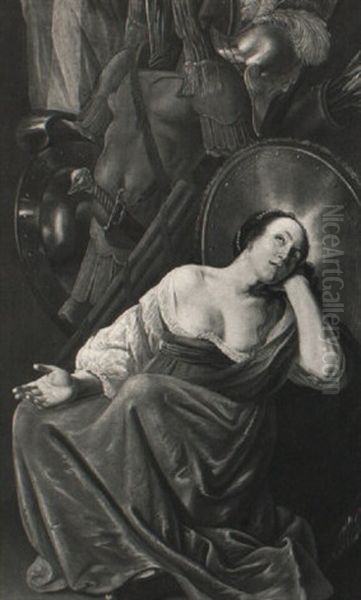 Al Allegory Oil Painting by Jacob van Campen