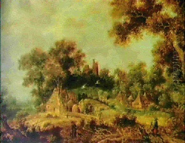 Paysage Anime Oil Painting by Dirk-Raphaelsz Camphuysen