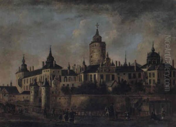 Stockholms Gamla Slott Oil Painting by Govert Dircksz Camphuysen