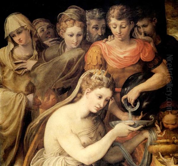 Artemisia, A Fragment Oil Painting by Giulio Campi