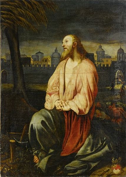 Gesu Nell'orto Degli Ulivi Oil Painting by Vincenzo Campi