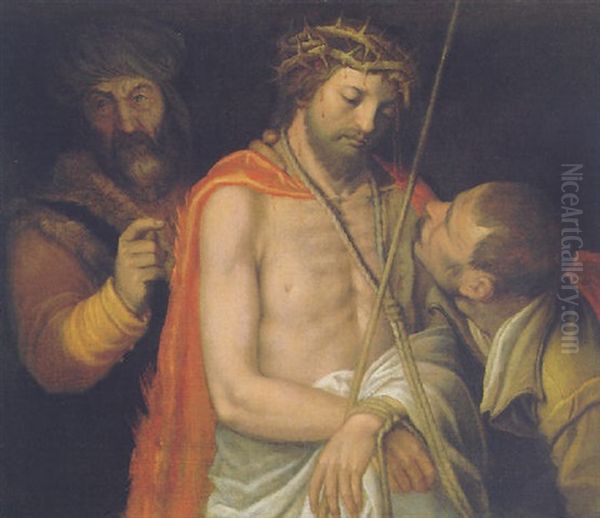 The Mocking Of Christ Oil Painting by Vincenzo Campi