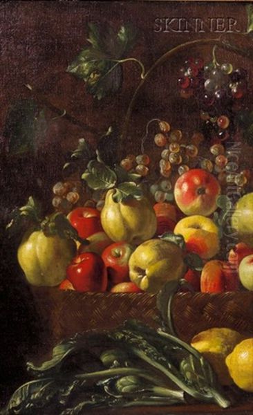 Still Life Fragments (2 Works) Oil Painting by Michelangelo di Campidoglio