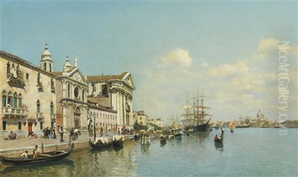 The Zattere, Venice Oil Painting by Federico del Campo