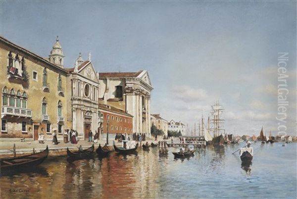 Sommerstimmung In Venedig Oil Painting by Federico del Campo