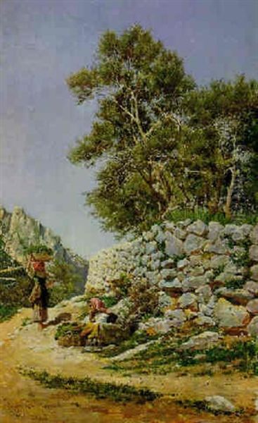 Paisaje De Capri Oil Painting by Federico del Campo